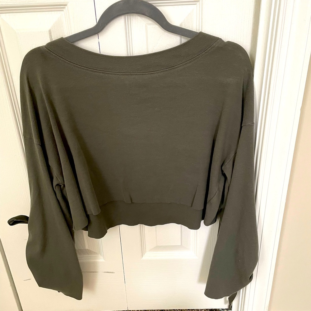Free People Cropped Sweatshirt